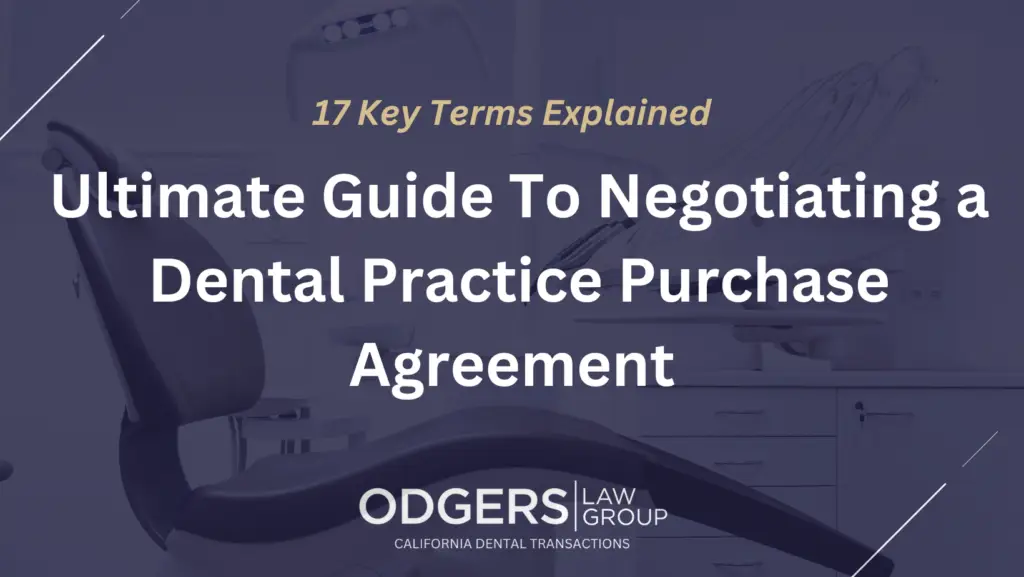 Dental Practice Purchase Agreement